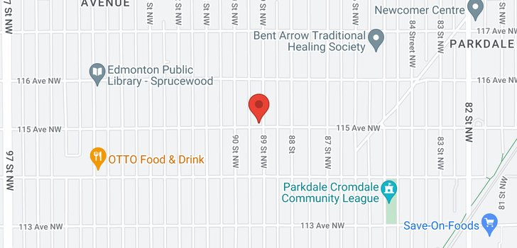 map of 11502 89 ST NW NW